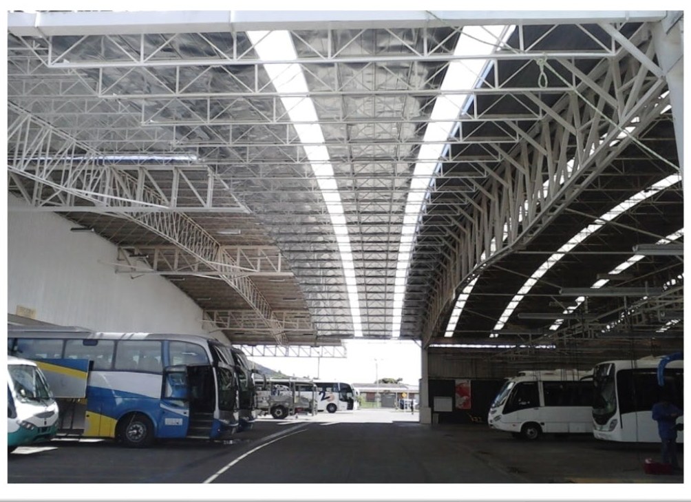 Cubierta alero para buses